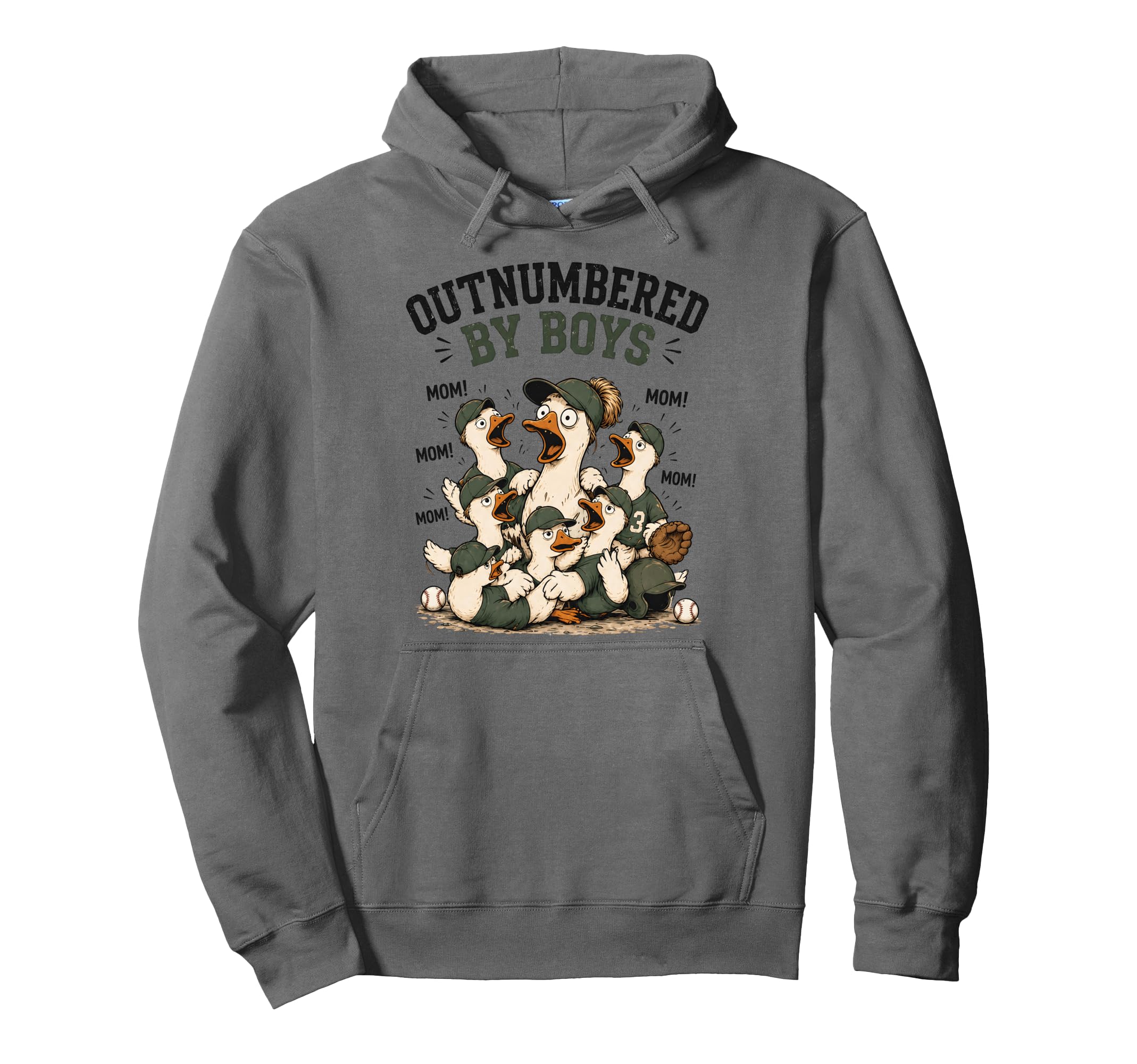 Outnumbered Funny Mama Mom Goose Hoodie - Casual Everyday Wear Unisex - T-Shirt, Sweatshirt, Hoodie