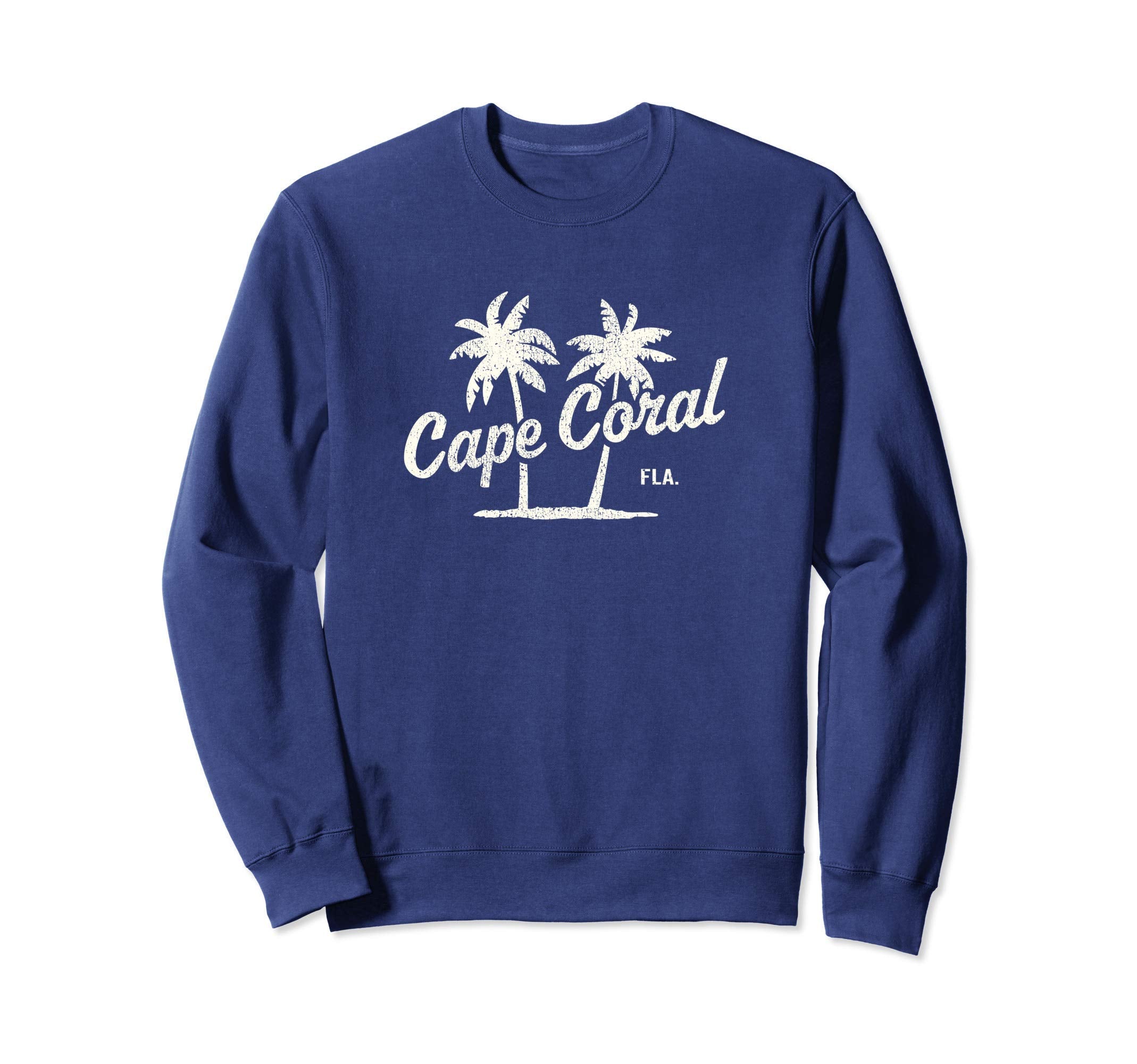Cape Coral Florida 70S Palm Trees Sweatshirt - Fun Novelty Design Men Women - T-Shirt, Sweatshirt, Hoodie