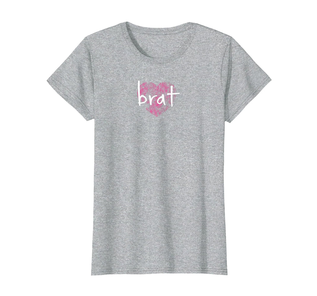 Brat Faded Heart Spoiled Distressed T-Shirt - Minimalist Print Unisex - T-Shirt, Sweatshirt, Hoodie