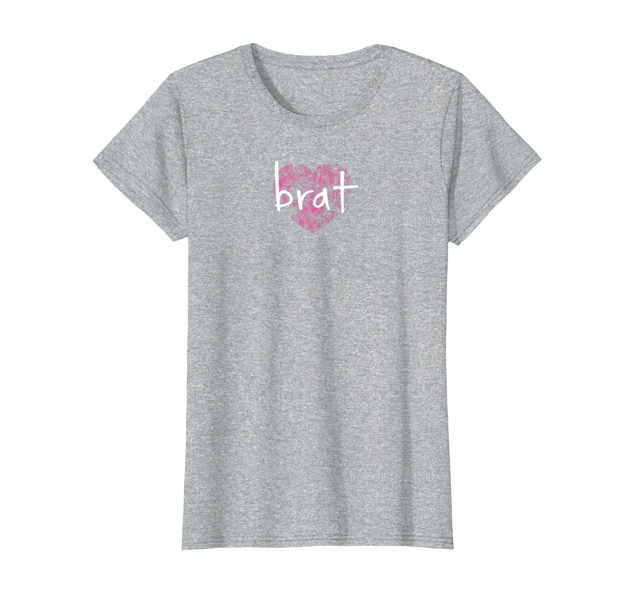 Brat Faded Heart Spoiled Distressed T-Shirt - Minimalist Print Unisex - T-Shirt, Sweatshirt, Hoodie