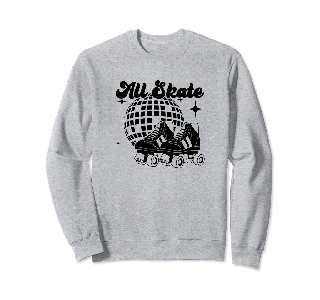 All Skate 70S Disco Roller Skating Sweatshirt - Novelty Apparel for Adults - T-Shirt, Sweatshirt, Hoodie