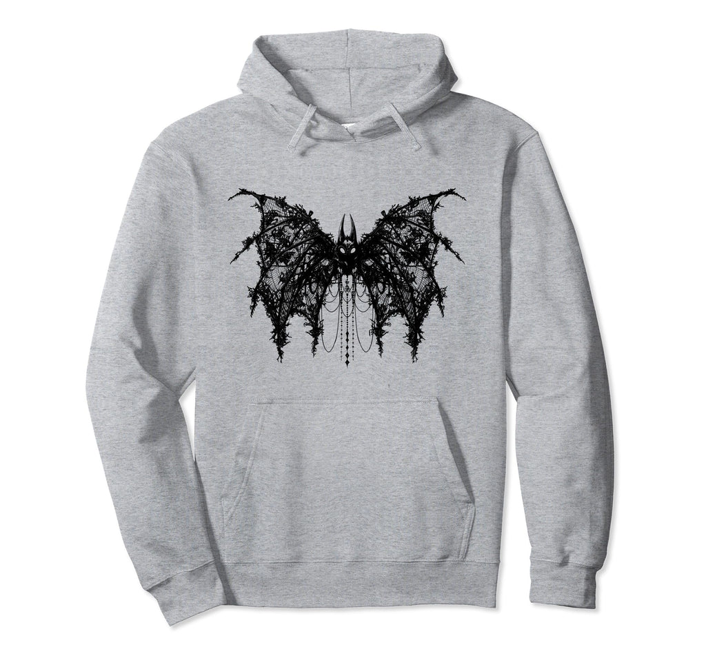 Bat Coquette Bow Halloween Bow Hoodie - Custom Art Print for Adults - T-Shirt, Sweatshirt, Hoodie