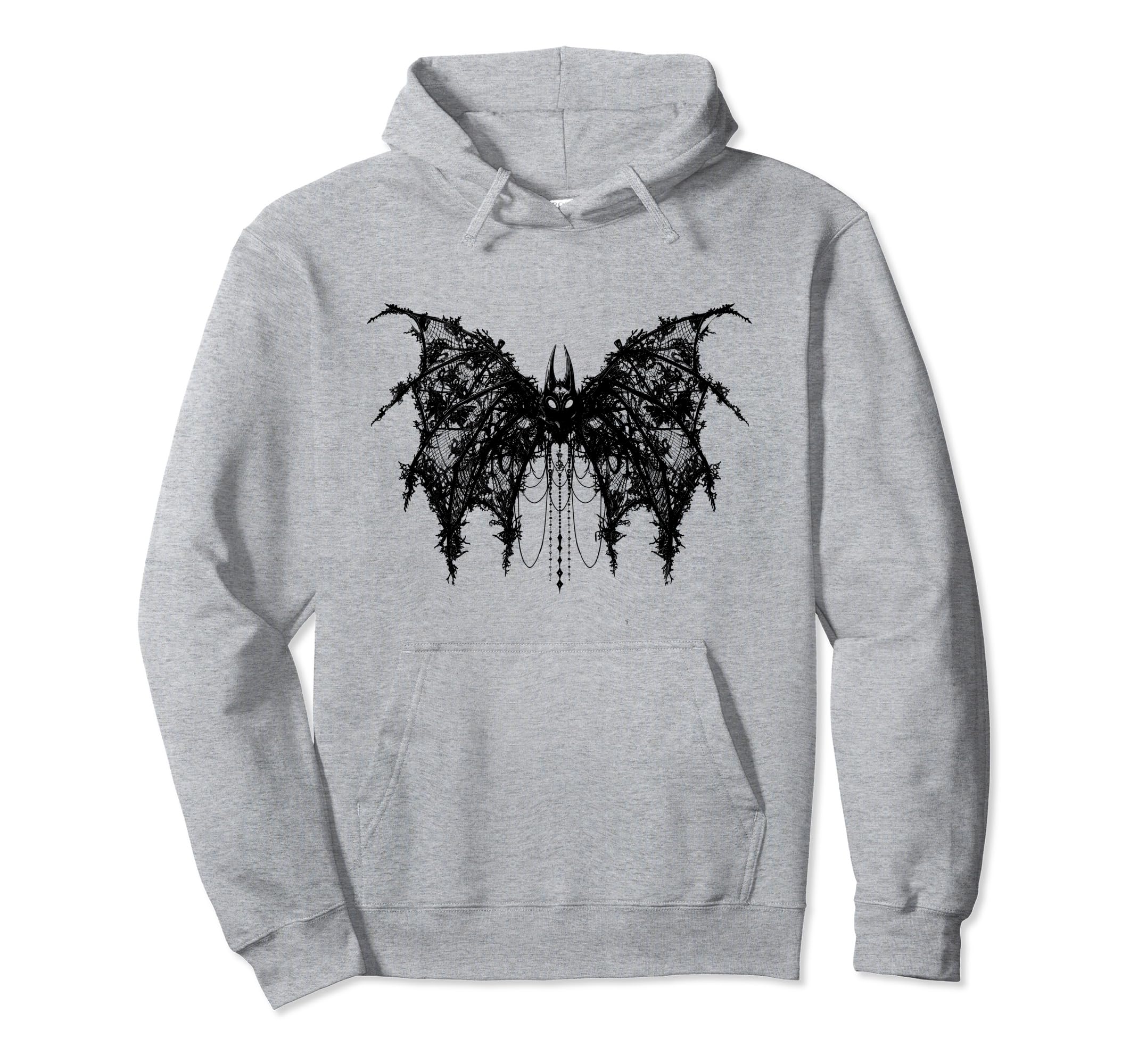 Bat Coquette Bow Halloween Bow Hoodie - Custom Art Print for Adults - T-Shirt, Sweatshirt, Hoodie