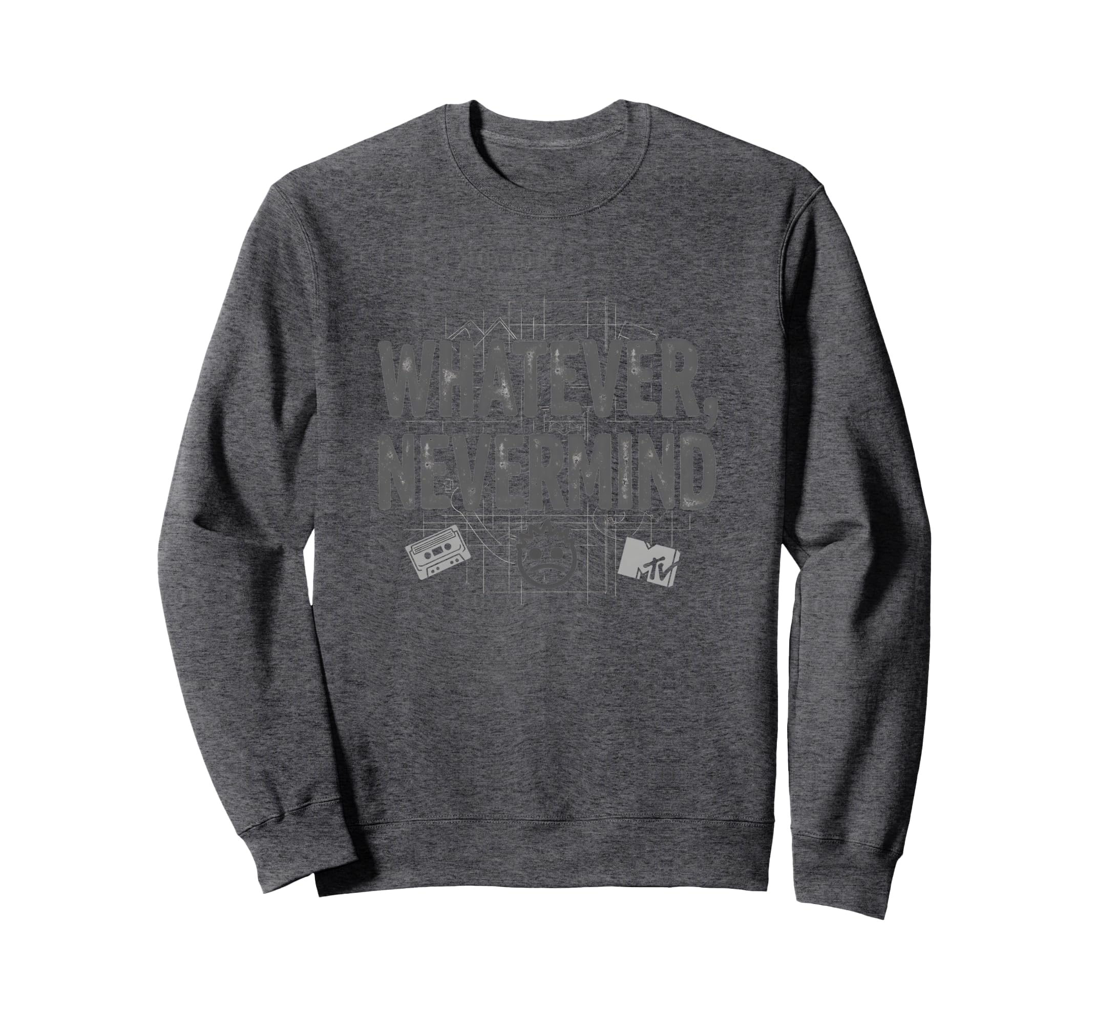 Whatever Nevermind Gen X Nostalgic Sweatshirt - Trendy Graphic for Adults - T-Shirt, Sweatshirt, Hoodie