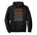 Jonas First Name Pride Distressed Hoodie - Streetwear Style for Adults - T-Shirt, Sweatshirt, Hoodie