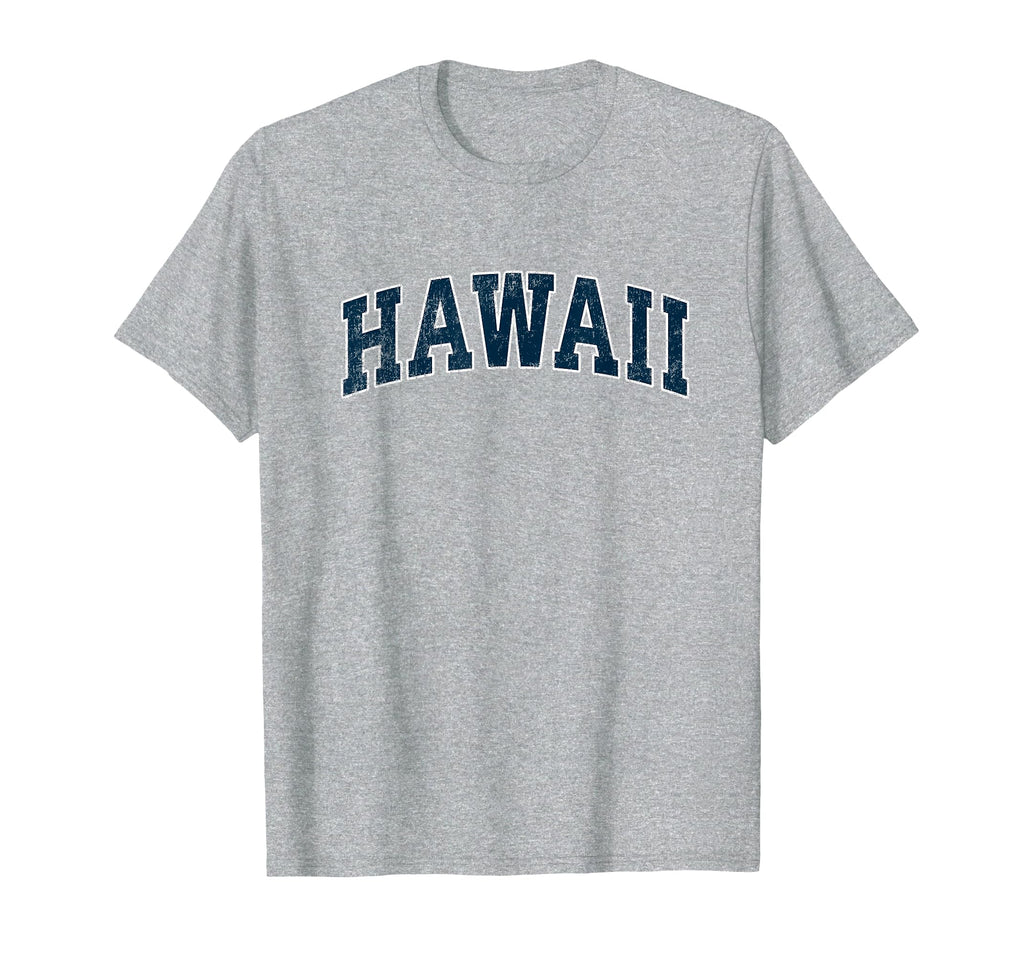 Hawaii Varsity Sports Navy Text T-Shirt - Aesthetic Graphic Men Women - T-Shirt, Sweatshirt, Hoodie