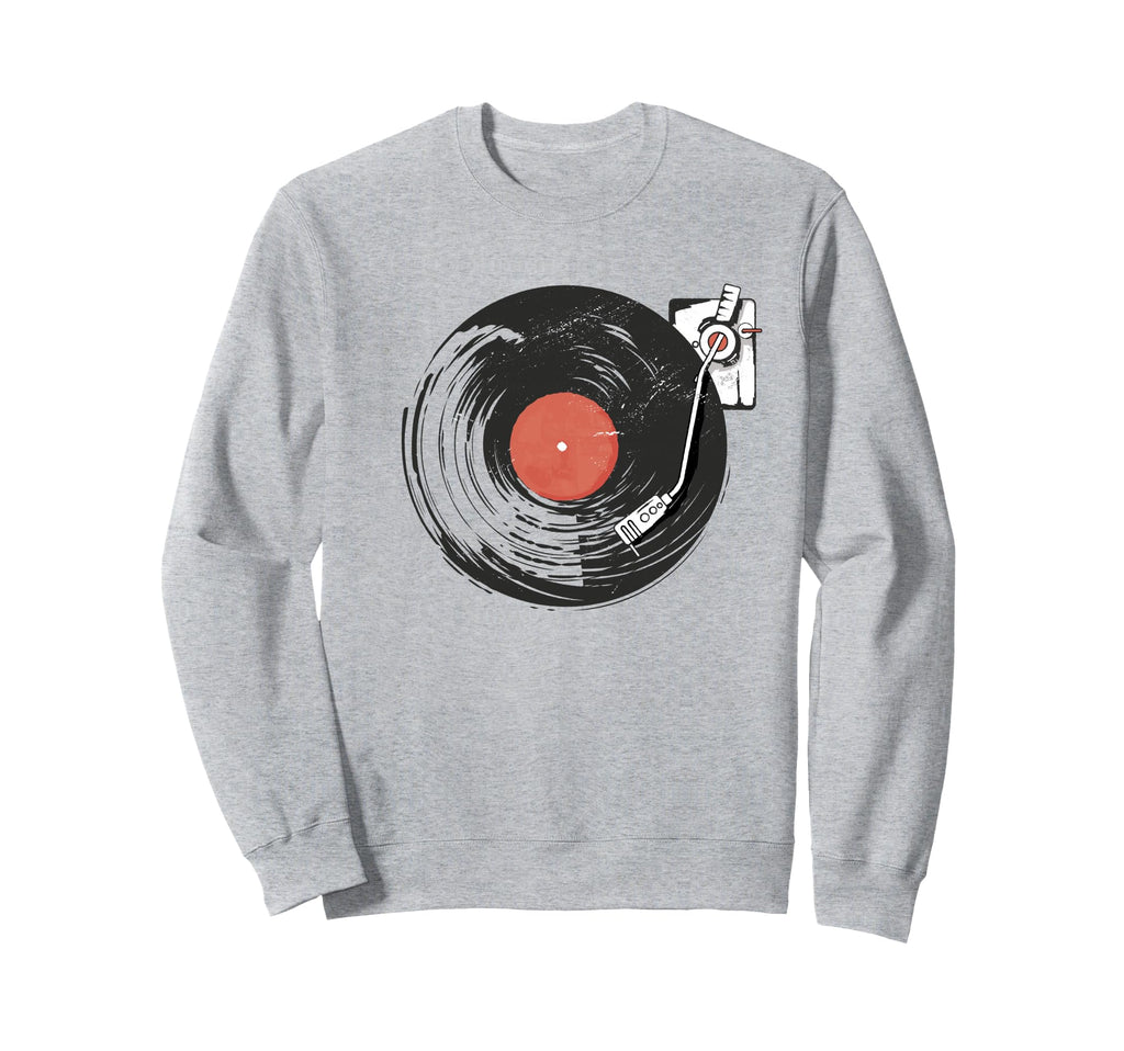 Vinyl Lp Record Player Vinyl Sweatshirt - Casual Everyday Wear for Adults - T-Shirt, Sweatshirt, Hoodie