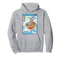 Surfing Ramen Bowl Japanese Waves Anime Hoodie - Streetwear Style Unisex - T-Shirt, Sweatshirt, Hoodie