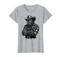 Bigfoot Sasquatch Funny Cowboy Cryptid T-Shirt - Fun Novelty Design Unisex - T-Shirt, Sweatshirt, Hoodie