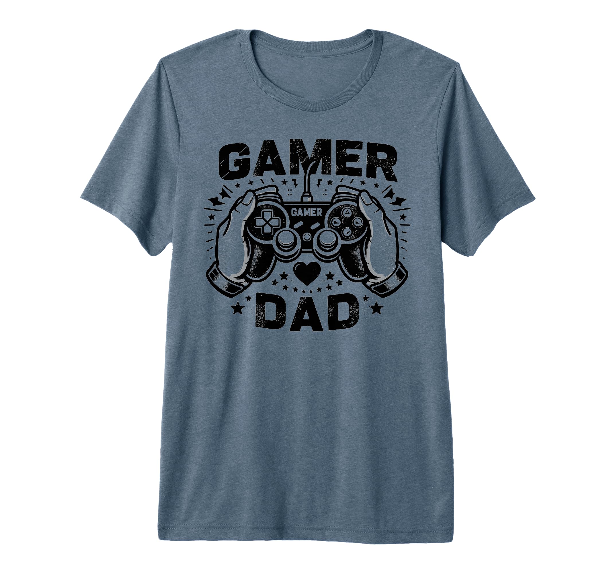 Gamer Dad Game Controller Gaming T-Shirt - Casual Everyday Wear Men Women - T-Shirt, Sweatshirt, Hoodie