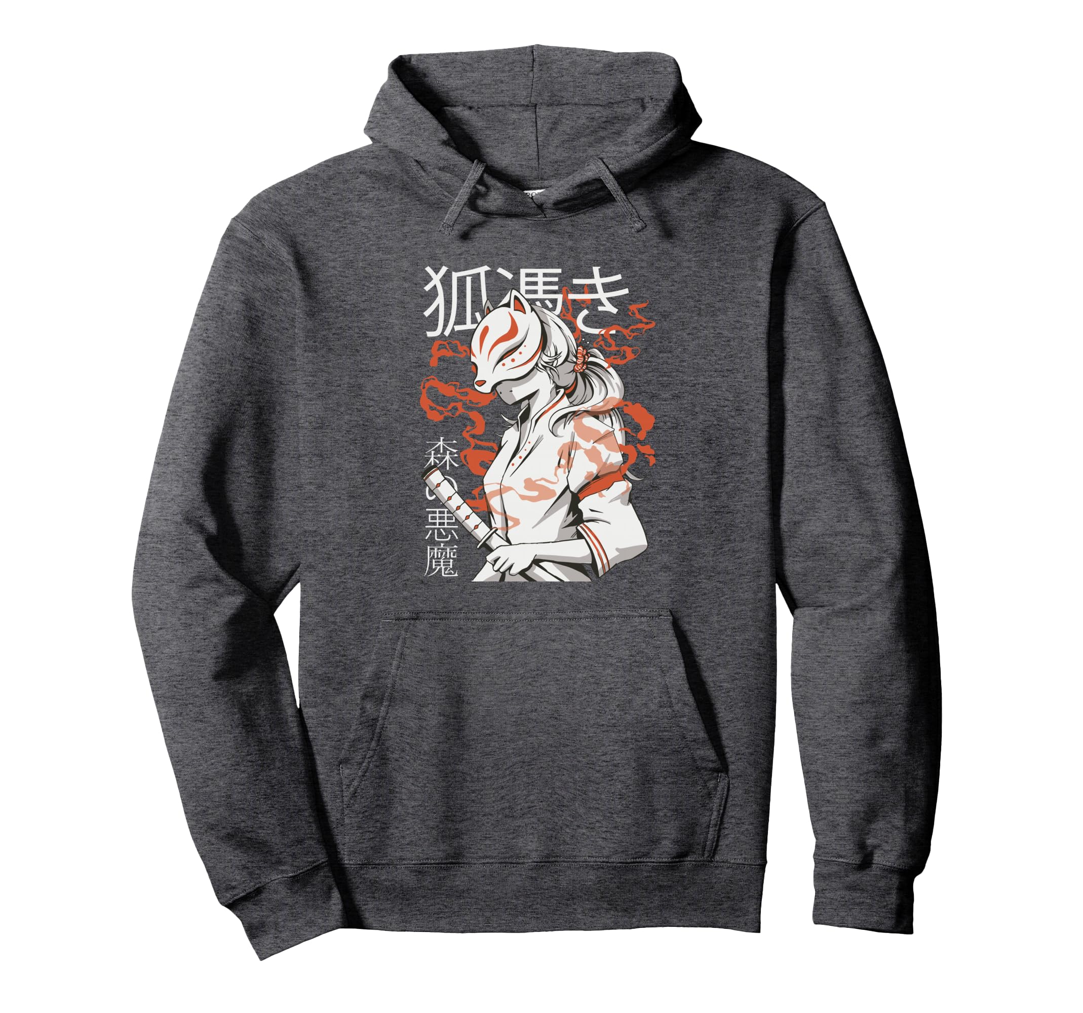 Edgy Aesthetic Soft Grunge Japanese Kitsune Hoodie - Novelty Apparel Unisex - T-Shirt, Sweatshirt, Hoodie