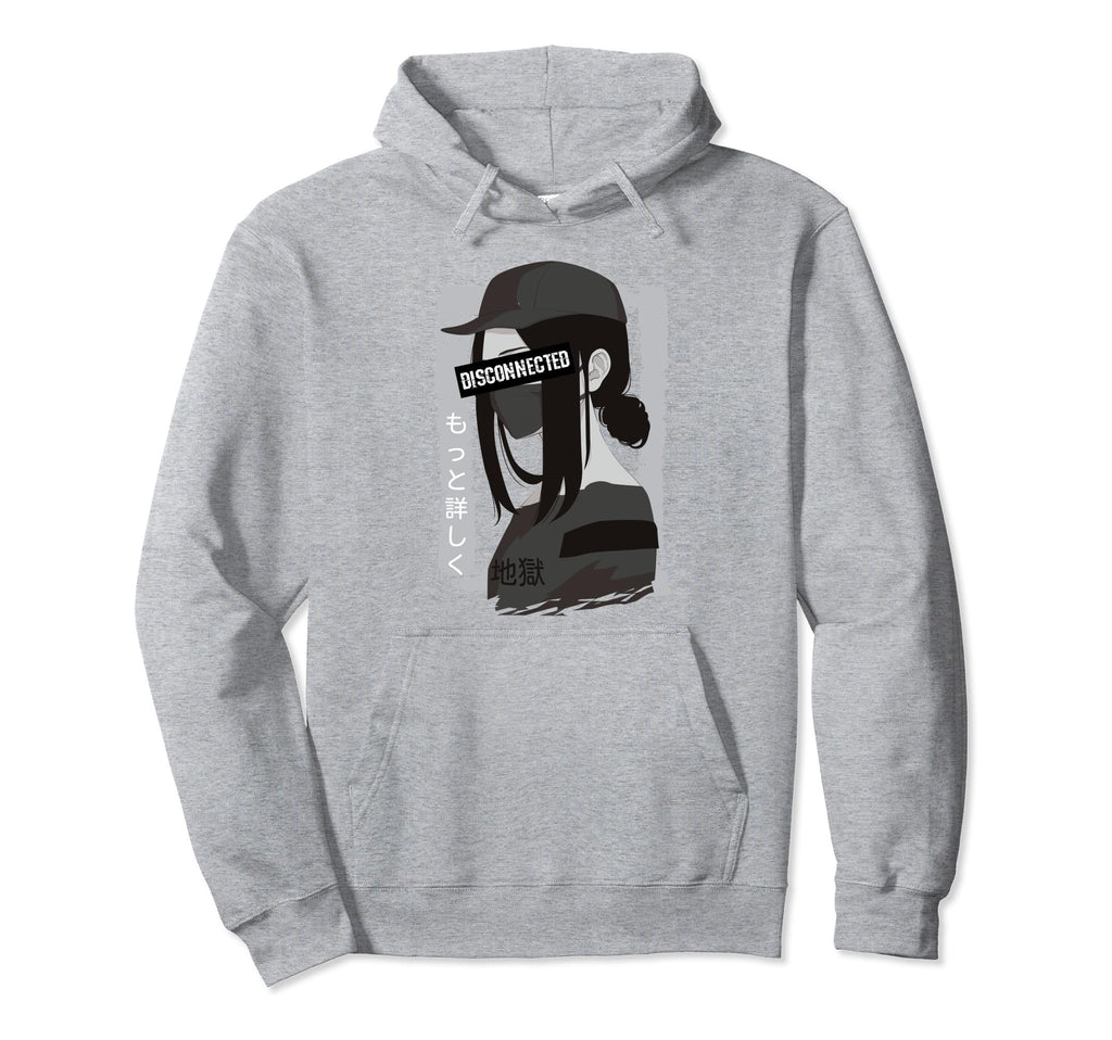 Vaporwave Aesthetic Disconnected Hoodie - Streetwear Style for Adults - T-Shirt, Sweatshirt, Hoodie