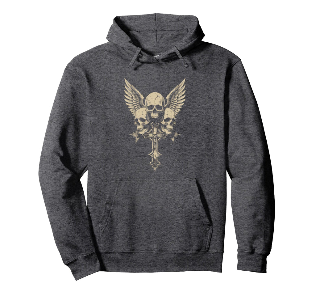 Skull Cross Y2K Goth Alt Grunge Gothic Hoodie - Fun Novelty Design Unisex - T-Shirt, Sweatshirt, Hoodie