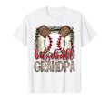Baseball Grandpa Leopard Proud Ball T-Shirt - Custom Art Print Unisex - T-Shirt, Sweatshirt, Hoodie