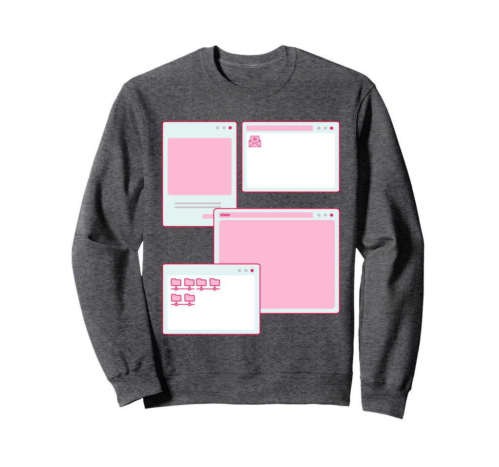 Vaporwave Aesthetic 90S Grunge Kawaii Sweatshirt - Novelty Apparel Unisex - T-Shirt, Sweatshirt, Hoodie