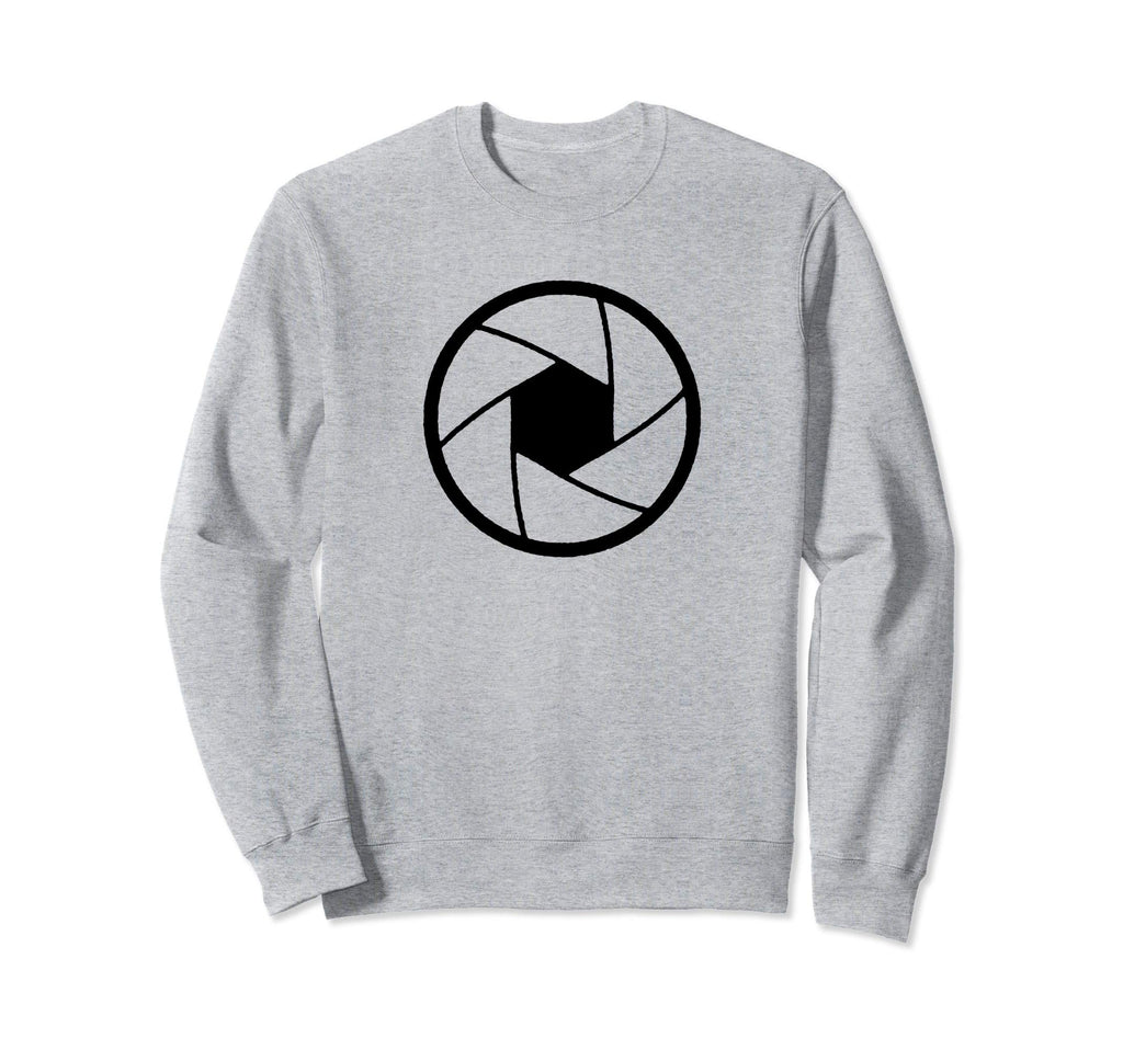 Minimalist Camera Shutter Simple Sweatshirt - Graphic Print for Adults - T-Shirt, Sweatshirt, Hoodie