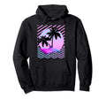 Palm Tree And Vaporwave Dolphin Hoodie - Streetwear Style for Adults - T-Shirt, Sweatshirt, Hoodie
