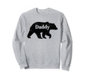 Daddy Bear Fathers Day Distressed Sweatshirt - Trendy Graphic Men Women - T-Shirt, Sweatshirt, Hoodie