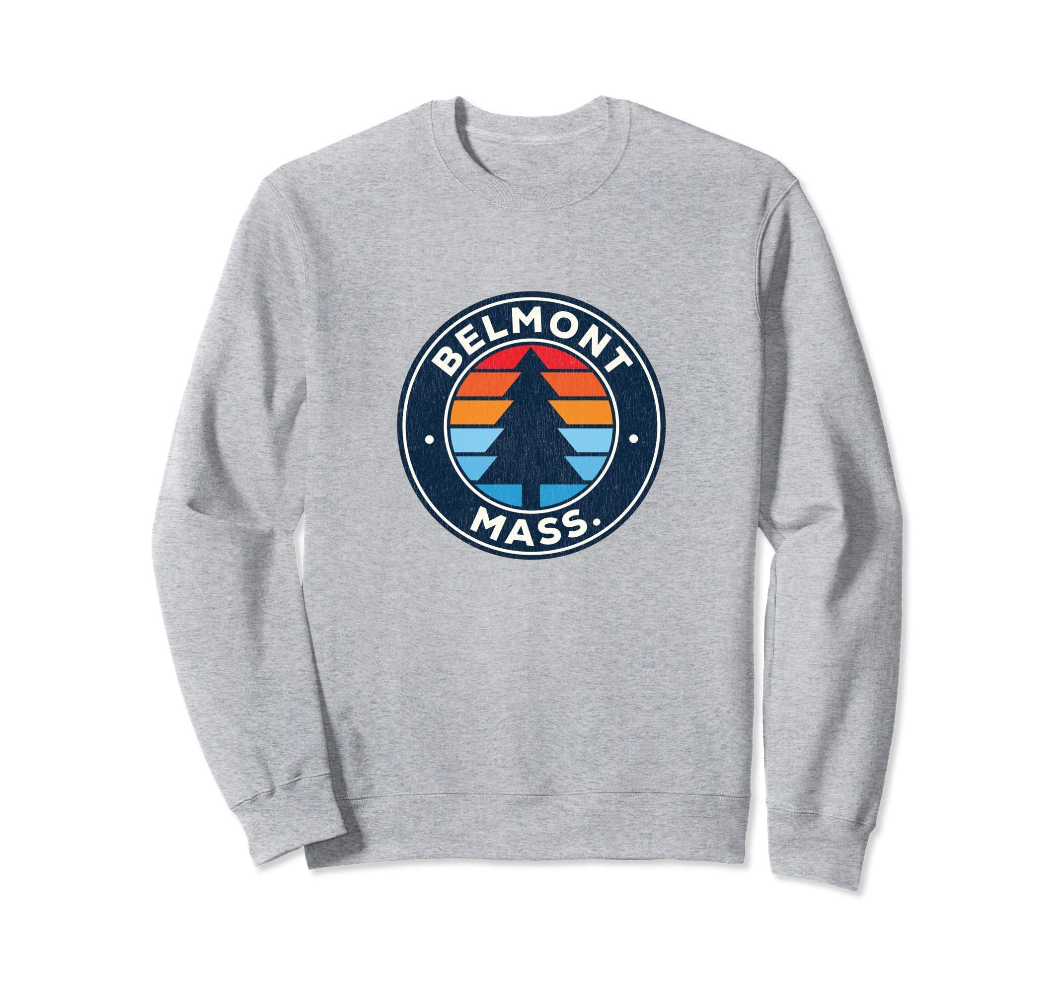 Belmont Massachusetts Ma 70S Sweatshirt - Fun Novelty Design for Adults - T-Shirt, Sweatshirt, Hoodie