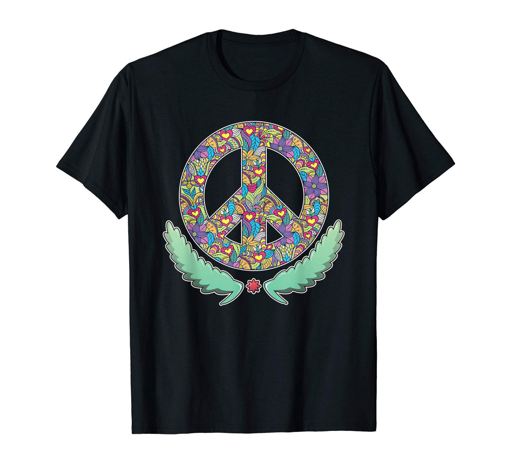 Peace Symbol Hippie Tees Hoodie - Casual Everyday Wear Unisex - T-Shirt, Sweatshirt, Hoodie