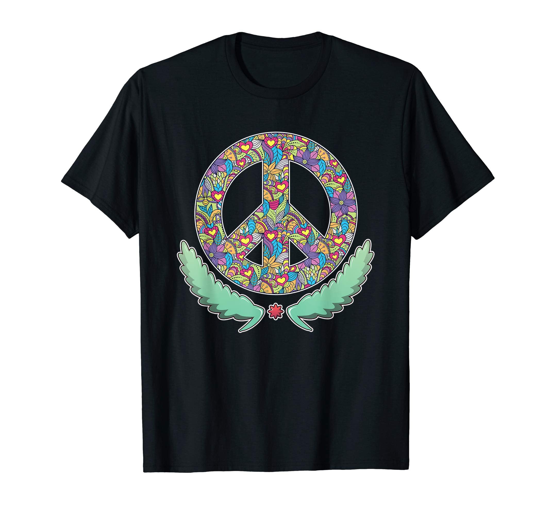 Peace Symbol Hippie Tees Hoodie - Casual Everyday Wear Unisex - T-Shirt, Sweatshirt, Hoodie