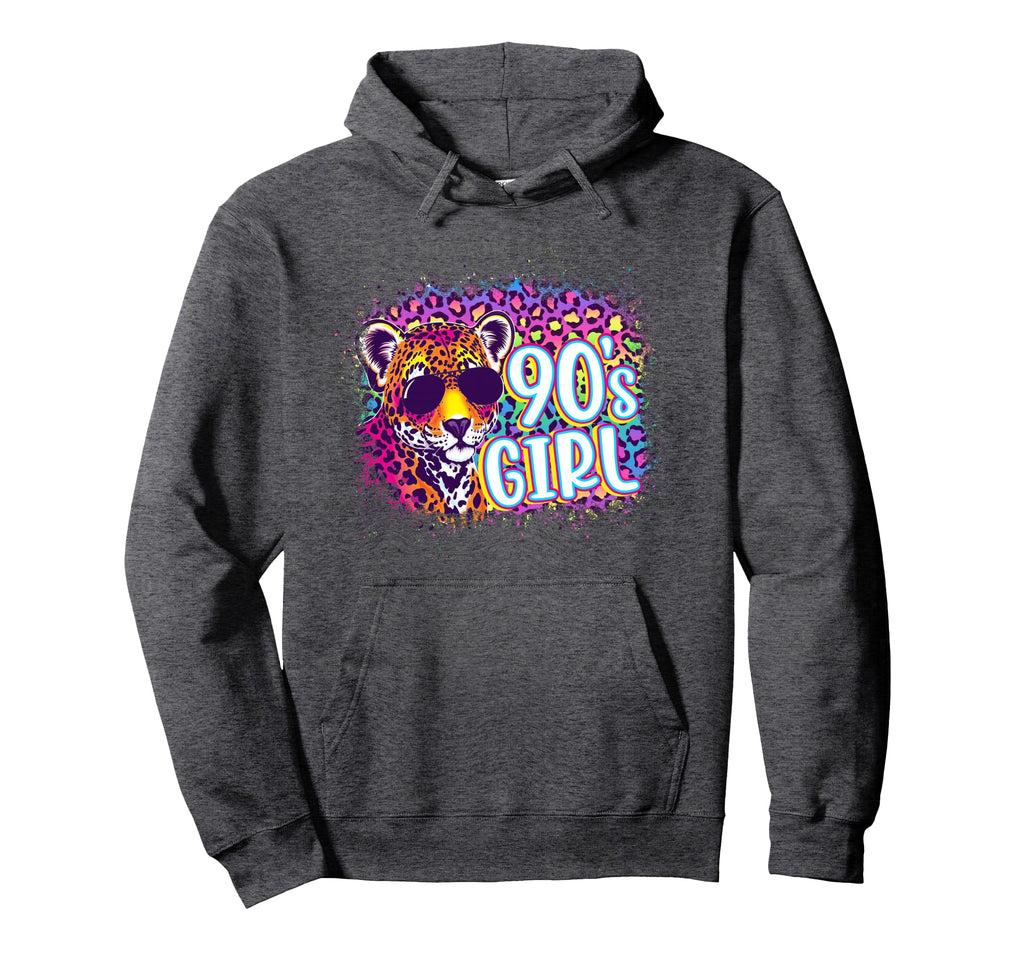 90S Birthday Party Rainbow Leopard 1990S Hoodie - Graphic Print for Adults - T-Shirt, Sweatshirt, Hoodie