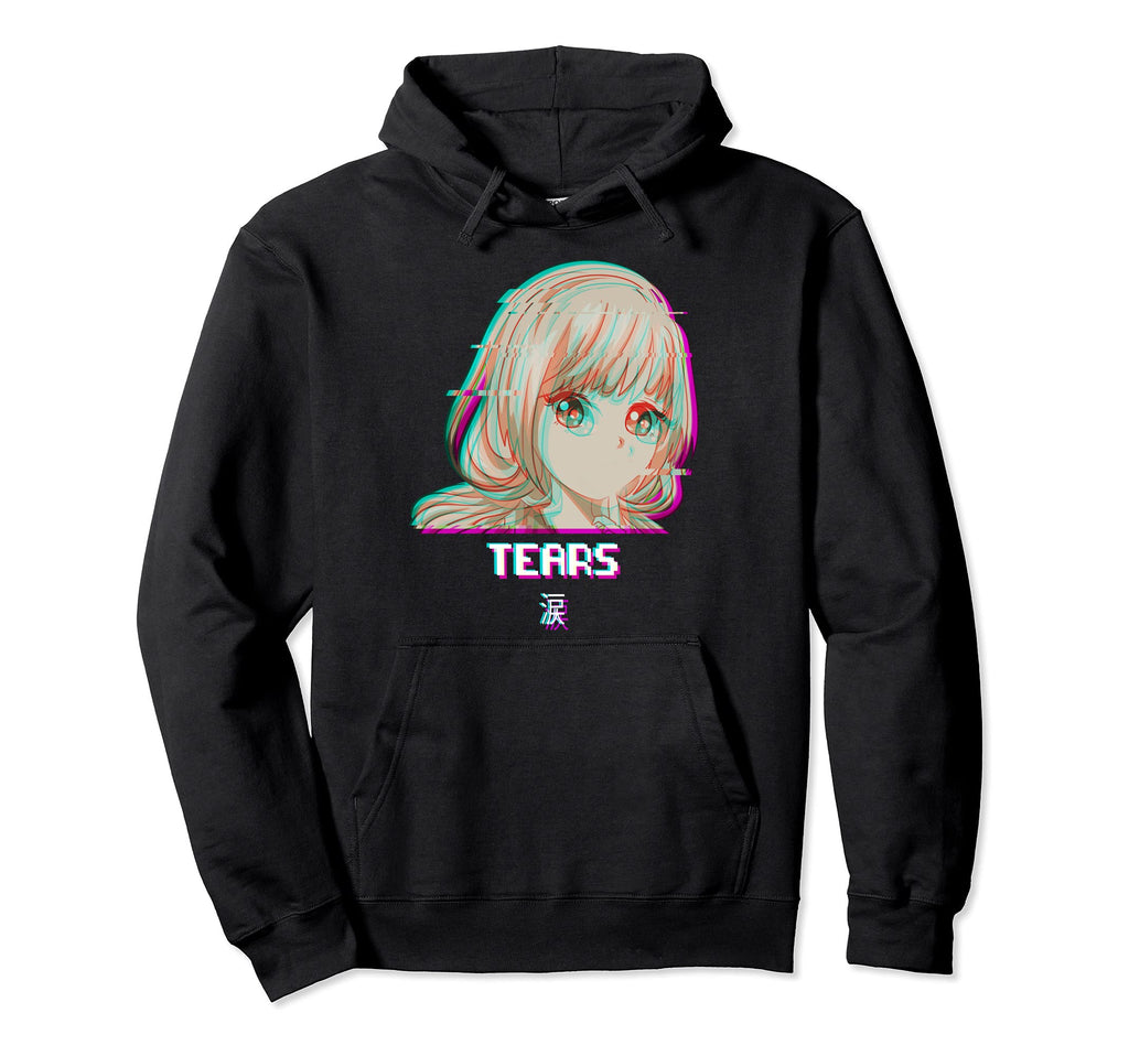 Tears Aesthetic Vaporwave Japan Hoodie - Casual Everyday Wear Unisex - T-Shirt, Sweatshirt, Hoodie