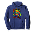 Hippie Boho Frog Tie Dye 60 S 70 S Hoodie - Streetwear Style Men Women - T-Shirt, Sweatshirt, Hoodie