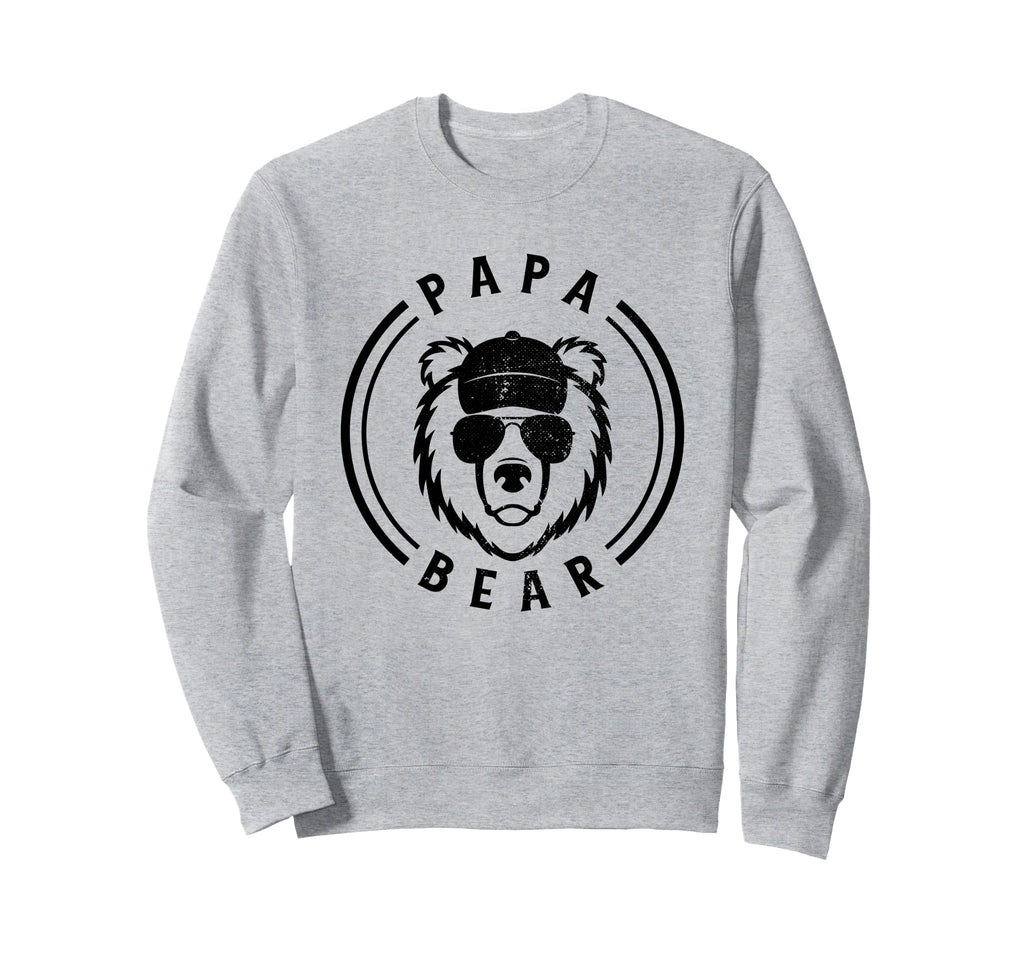 Papa Bear Sunglasses Baseball Cap Hoodie - Trendy Graphic Unisex - T-Shirt, Sweatshirt, Hoodie