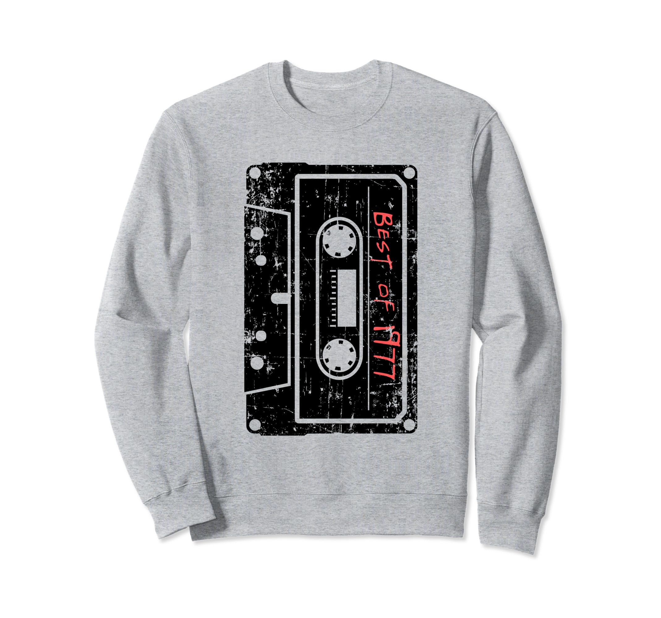 Best 1977 Mixtape Birthday Sweatshirt - Custom Art Print for Adults - T-Shirt, Sweatshirt, Hoodie