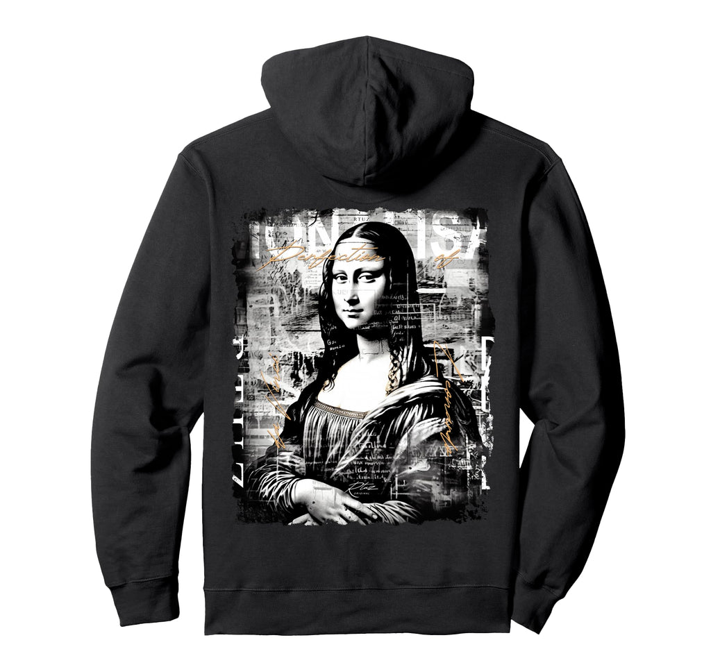 Mona Lisa Art Y2K Back Streetwear Hoodie - Unique Graphic for Adults - T-Shirt, Sweatshirt, Hoodie