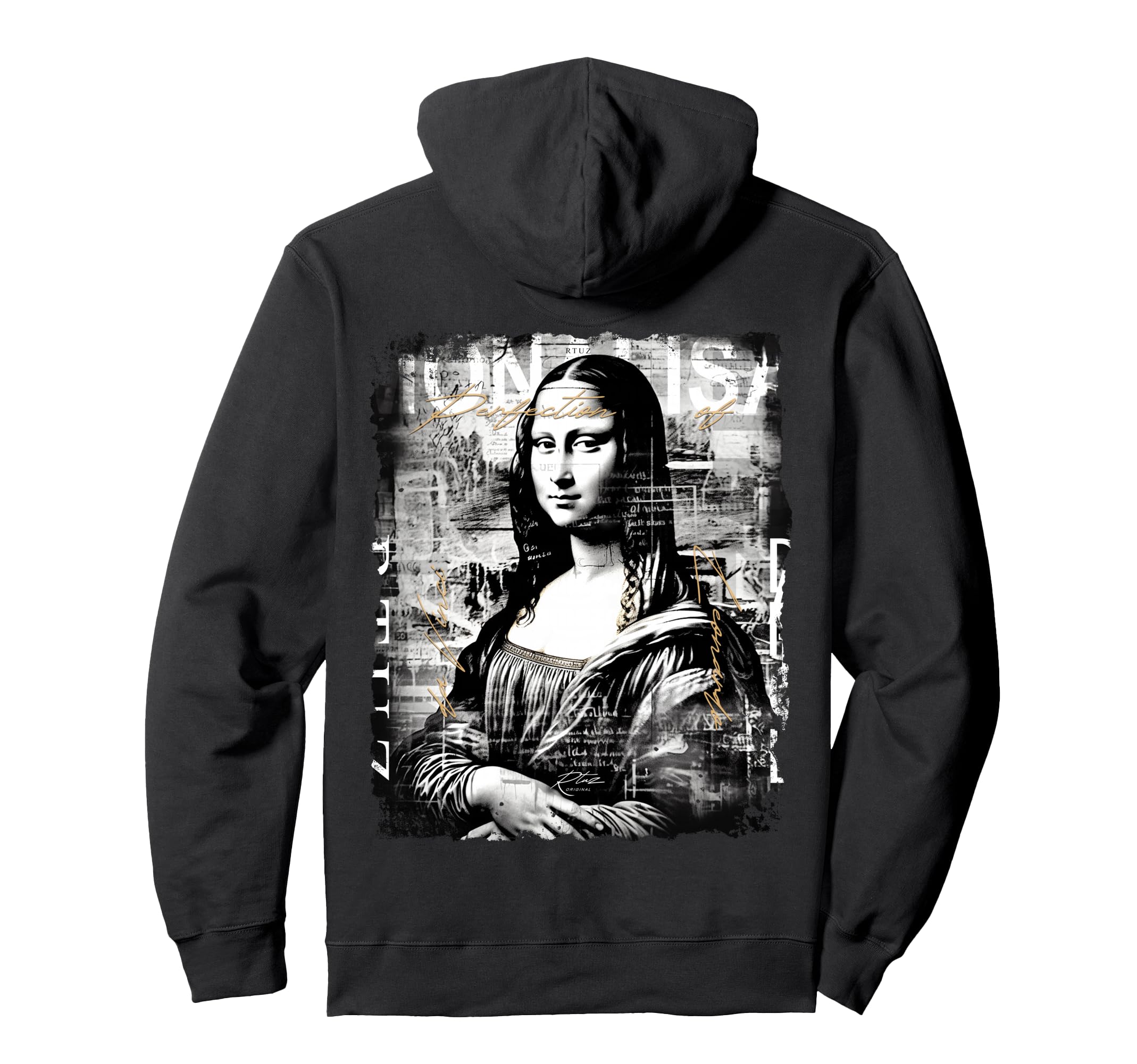 Mona Lisa Art Y2K Back Streetwear Hoodie - Unique Graphic for Adults - T-Shirt, Sweatshirt, Hoodie