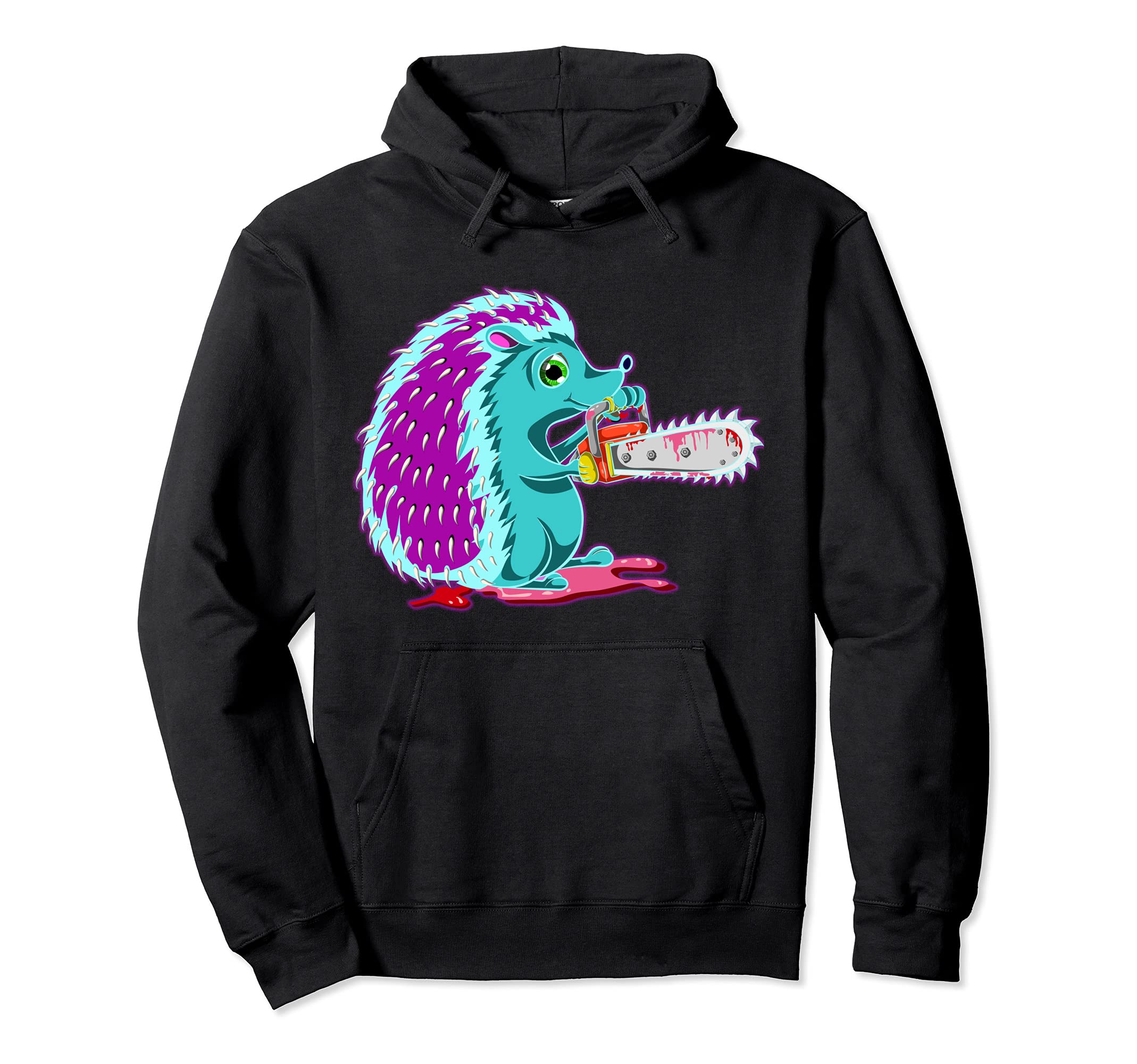 Creepy Hedgehog Scary Animal Hoodie - Streetwear Style for Adults - T-Shirt, Sweatshirt, Hoodie