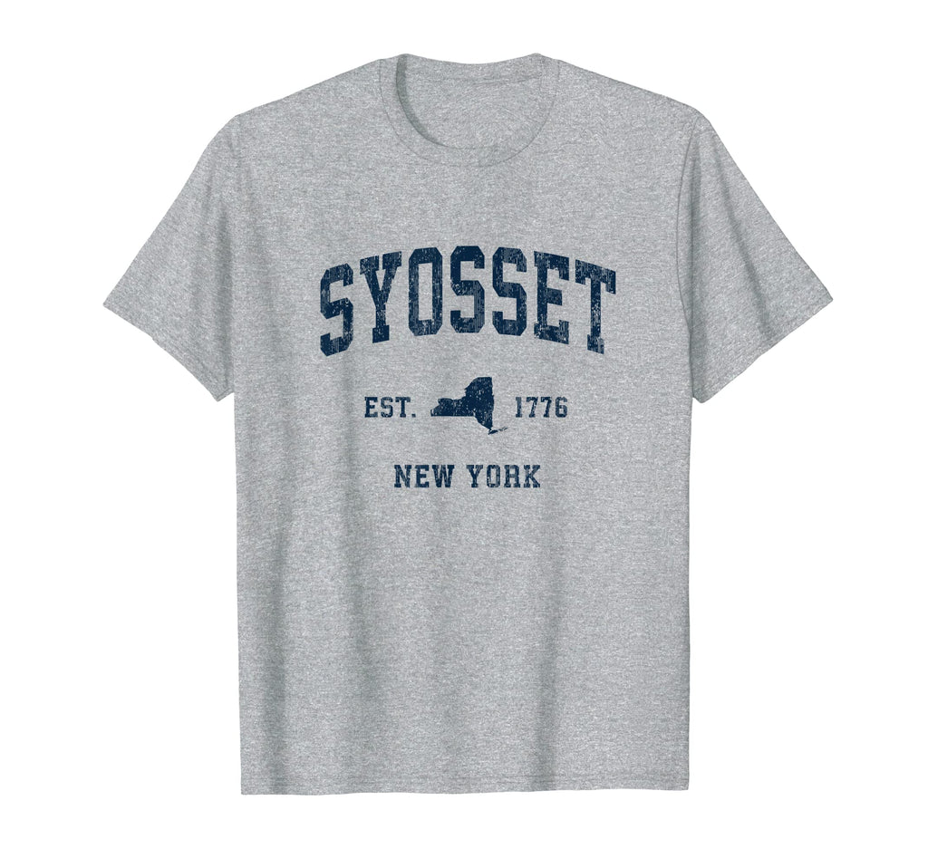 Syosset New York Ny Athletic Navy T-Shirt - Unique Graphic for Adults - T-Shirt, Sweatshirt, Hoodie