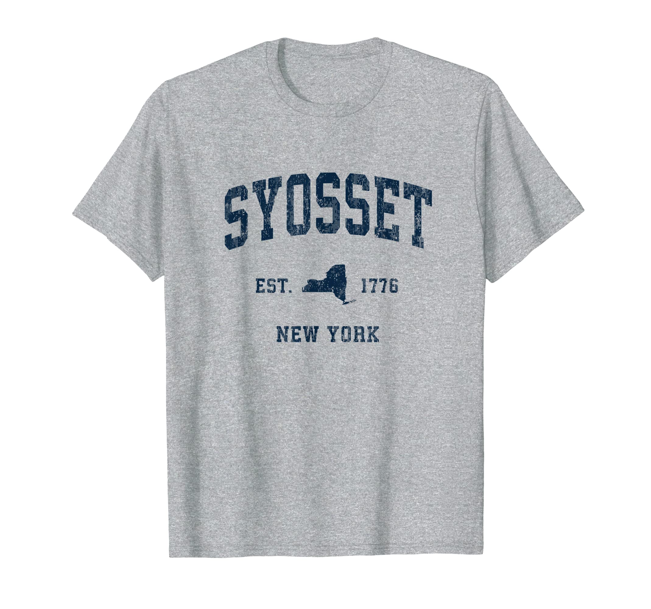 Syosset New York Ny Athletic Navy T-Shirt - Unique Graphic for Adults - T-Shirt, Sweatshirt, Hoodie
