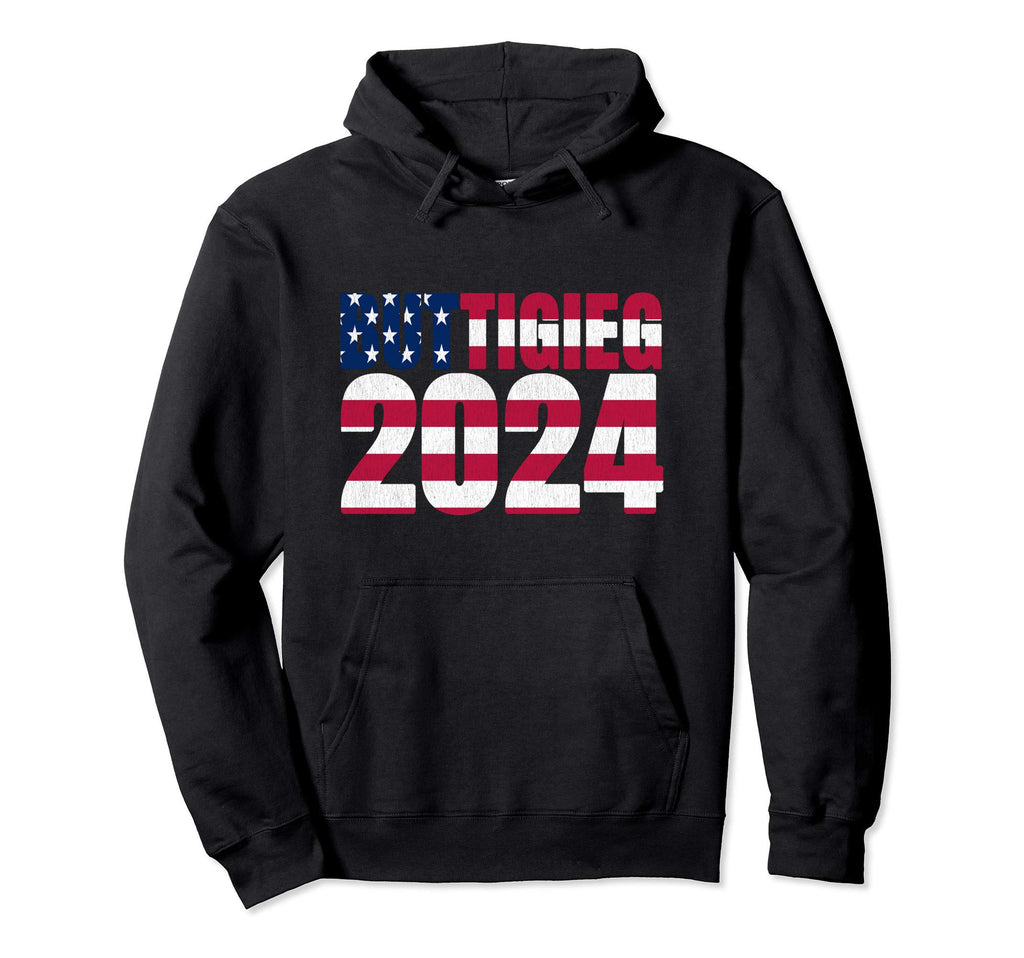 Buttigieg 2024 Mayor Pete Usa Flag Hoodie - Minimalist Print for Adults - T-Shirt, Sweatshirt, Hoodie