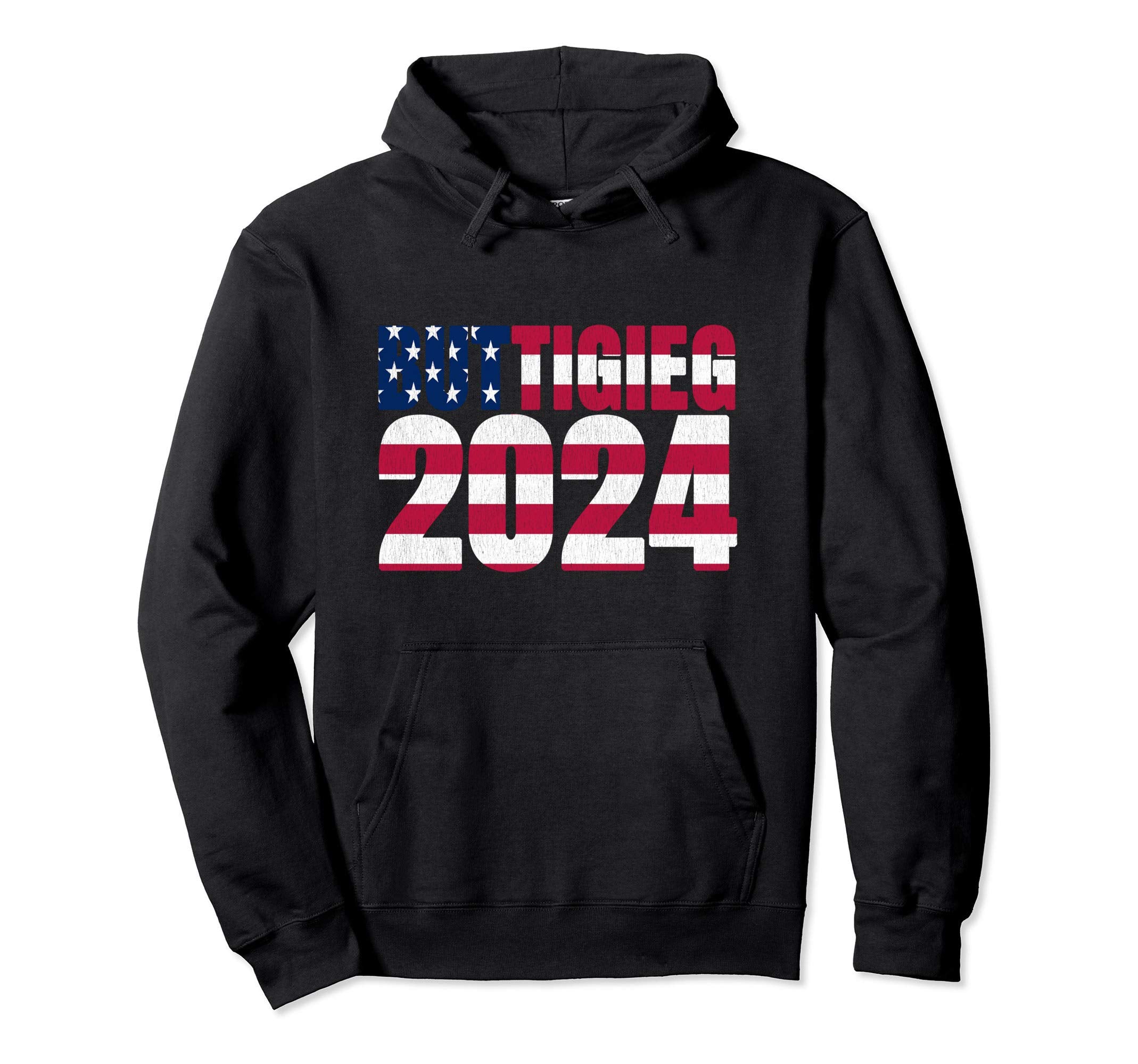Buttigieg 2024 Mayor Pete Usa Flag Hoodie - Minimalist Print for Adults - T-Shirt, Sweatshirt, Hoodie