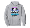 Panda Wave Synthwave Retrowave Hoodie - Fun Novelty Design for Adults - T-Shirt, Sweatshirt, Hoodie
