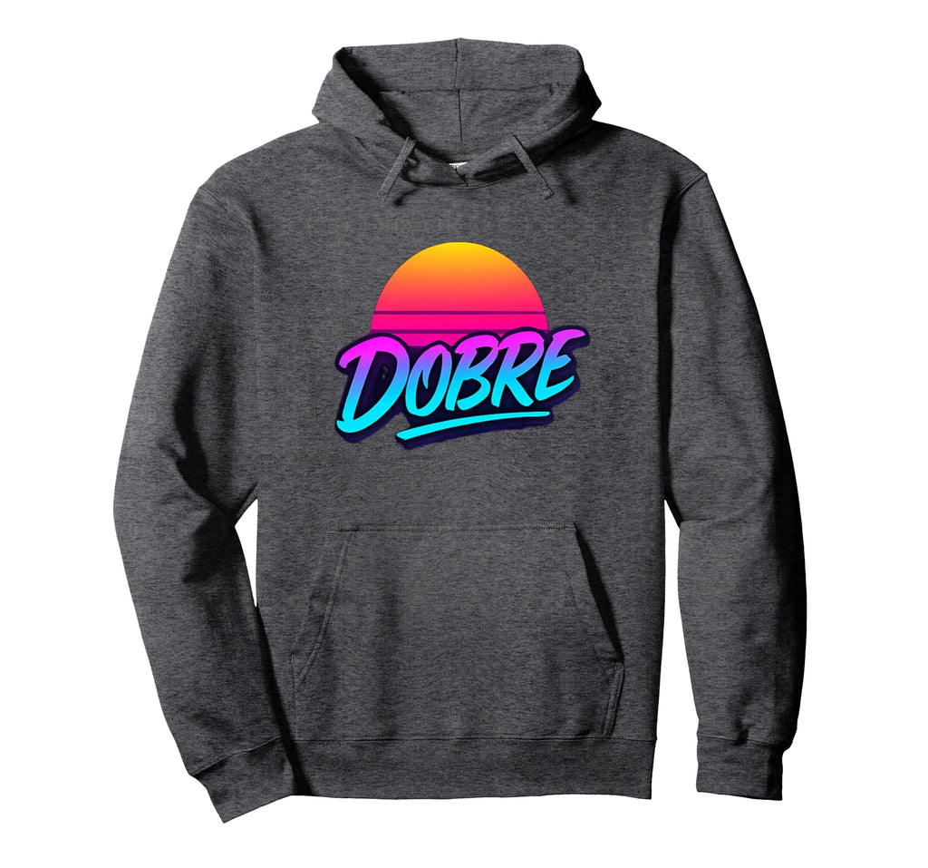 Dobre Sunset 80S Vaporwave Neon Hoodie - Novelty Apparel for Adults - T-Shirt, Sweatshirt, Hoodie