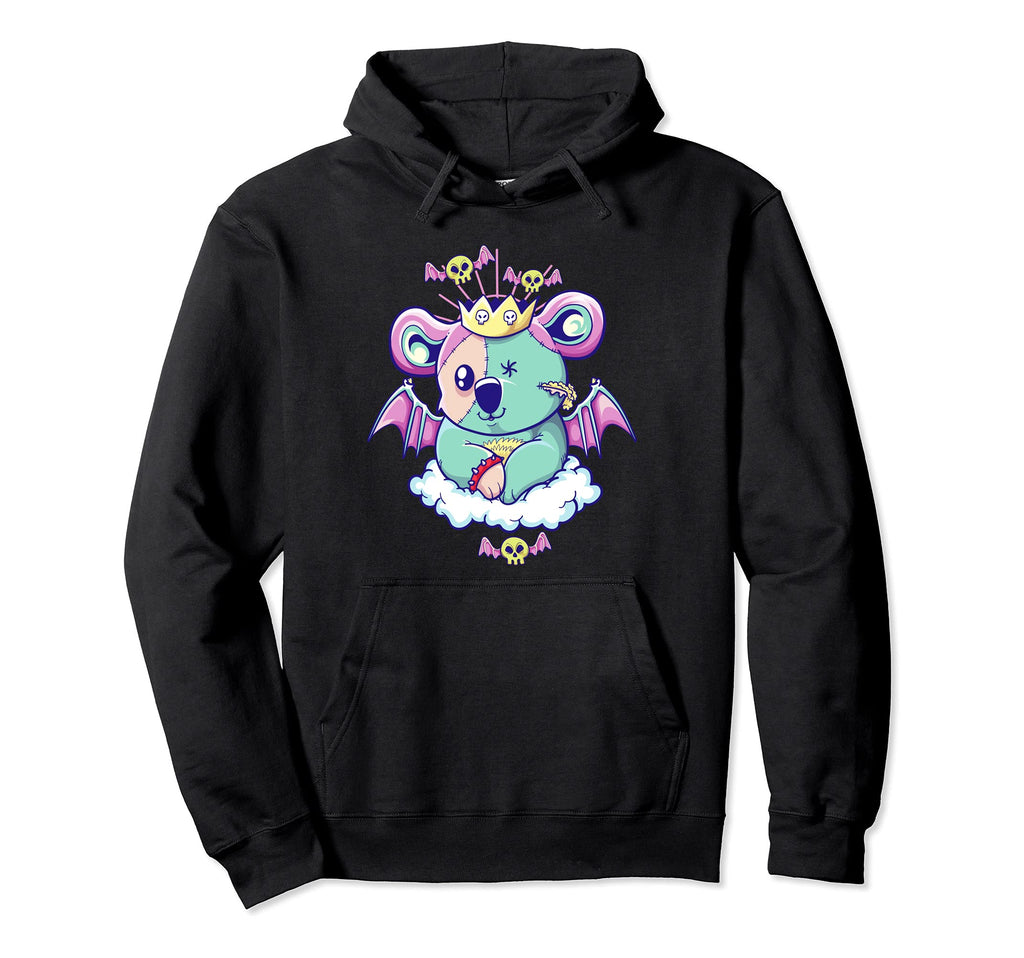 Kawaii Pastel Goth Creepy Koala Bear Hoodie - Custom Art Print Unisex - T-Shirt, Sweatshirt, Hoodie