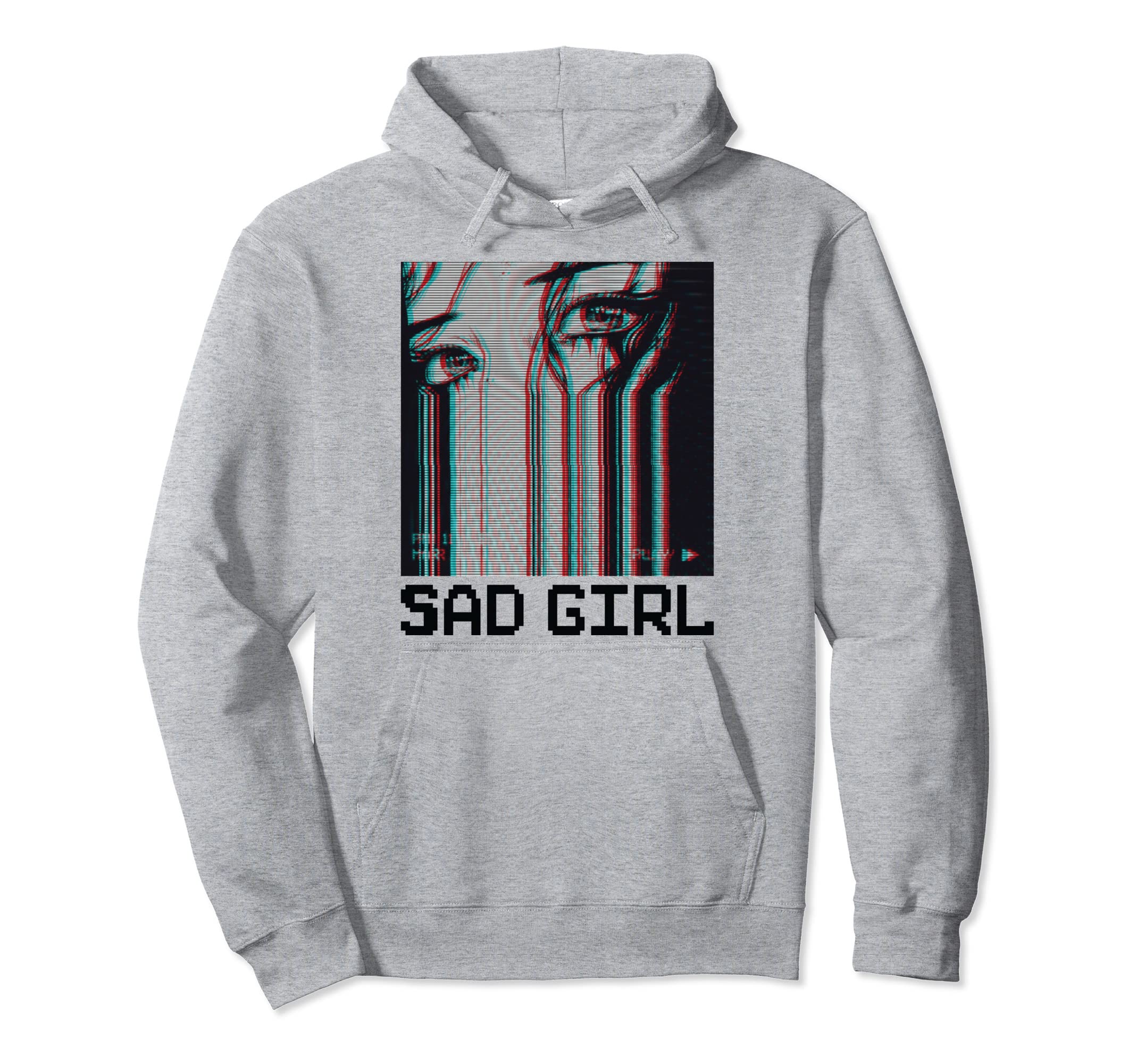 Sad Vaporwave Aesthetic Hoodie - Novelty Apparel for Adults - T-Shirt, Sweatshirt, Hoodie