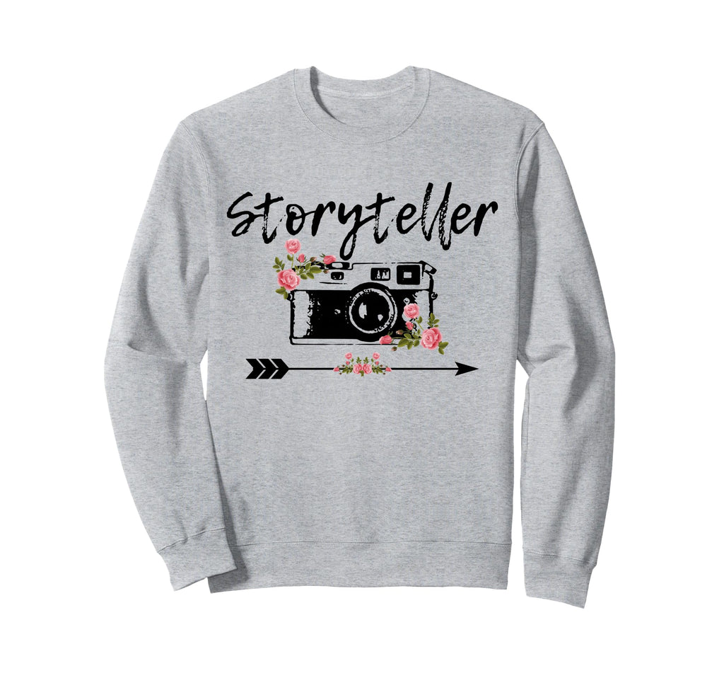 Photographer Story Plate Floral Sweatshirt - Trendy Graphic for Adults - T-Shirt, Sweatshirt, Hoodie