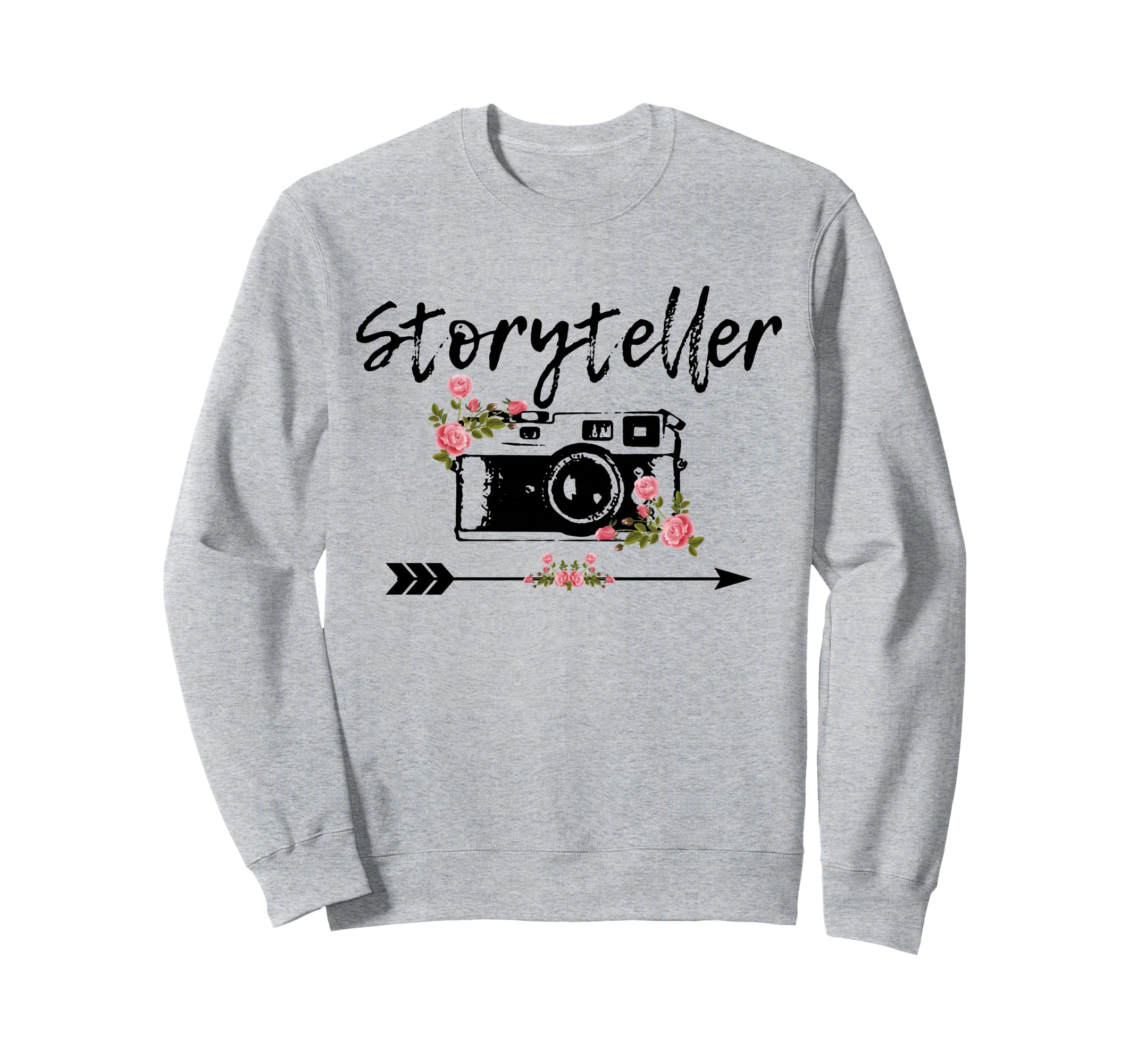 Photographer Story Plate Floral Sweatshirt - Trendy Graphic for Adults - T-Shirt, Sweatshirt, Hoodie