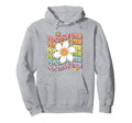 Positive Vibe Smile Daisy Flower Boho Hoodie - Trendy Graphic Men Women - T-Shirt, Sweatshirt, Hoodie