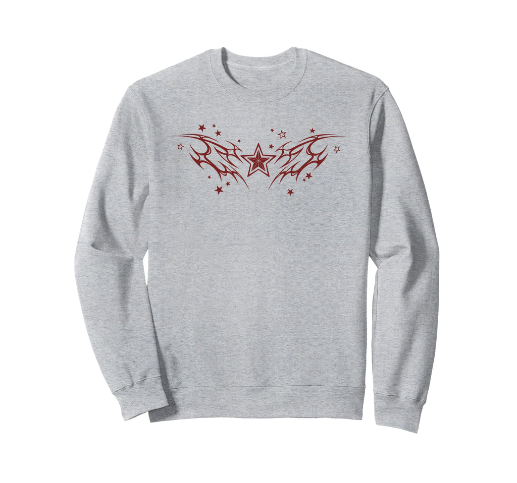 Y2K 90S Star Star Tattoo Styl Sweatshirt - Minimalist Print for Adults - T-Shirt, Sweatshirt, Hoodie