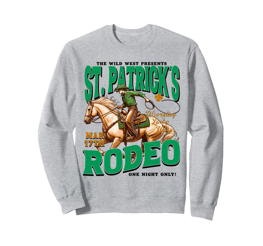St Patricks Western St Patricks Sweatshirt - Minimalist Print Men Women - T-Shirt, Sweatshirt, Hoodie
