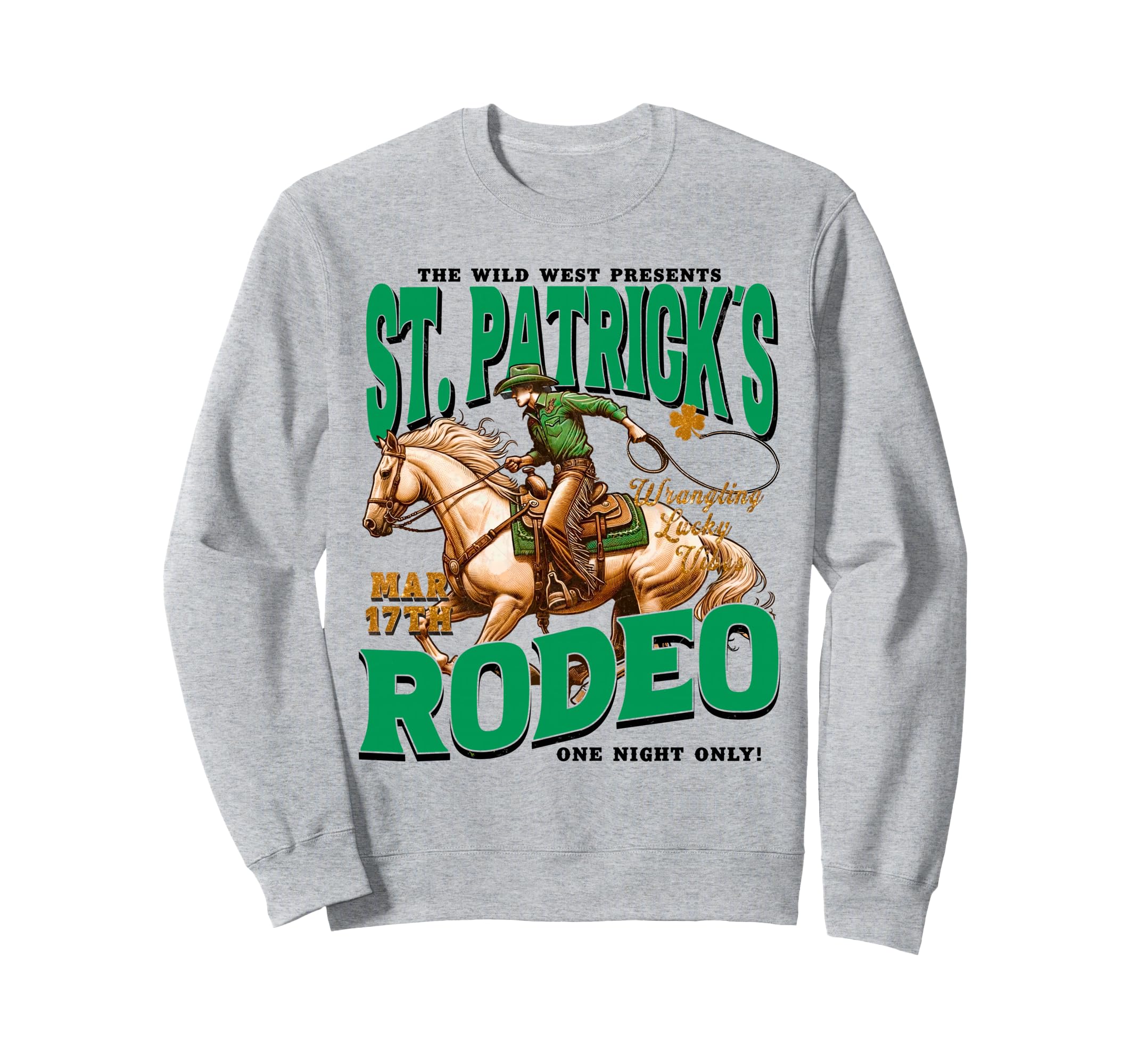 St Patricks Western St Patricks Sweatshirt - Minimalist Print Men Women - T-Shirt, Sweatshirt, Hoodie