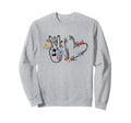 Boho Peace Sign Love Heart Sweatshirt - Fun Novelty Design Men Women - T-Shirt, Sweatshirt, Hoodie