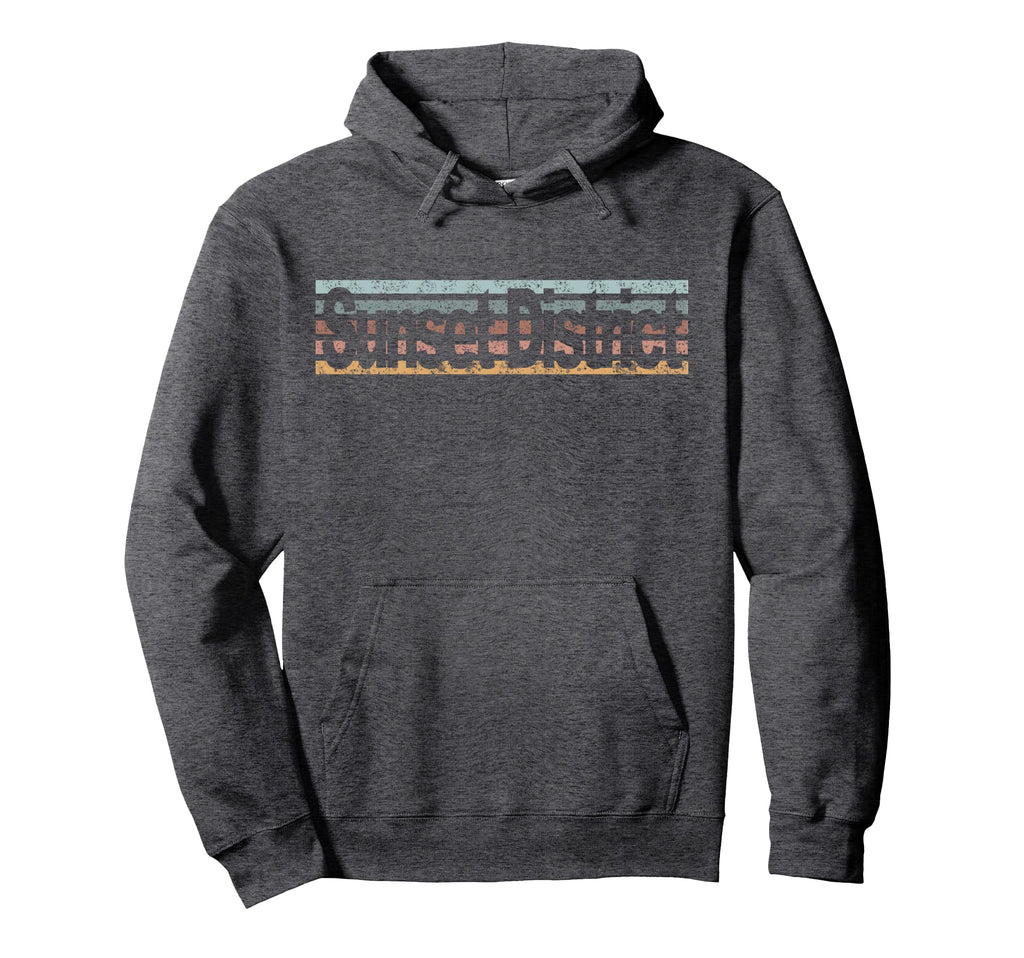 Sunset District San Francisco Hoodie - Fun Novelty Design Men Women - T-Shirt, Sweatshirt, Hoodie