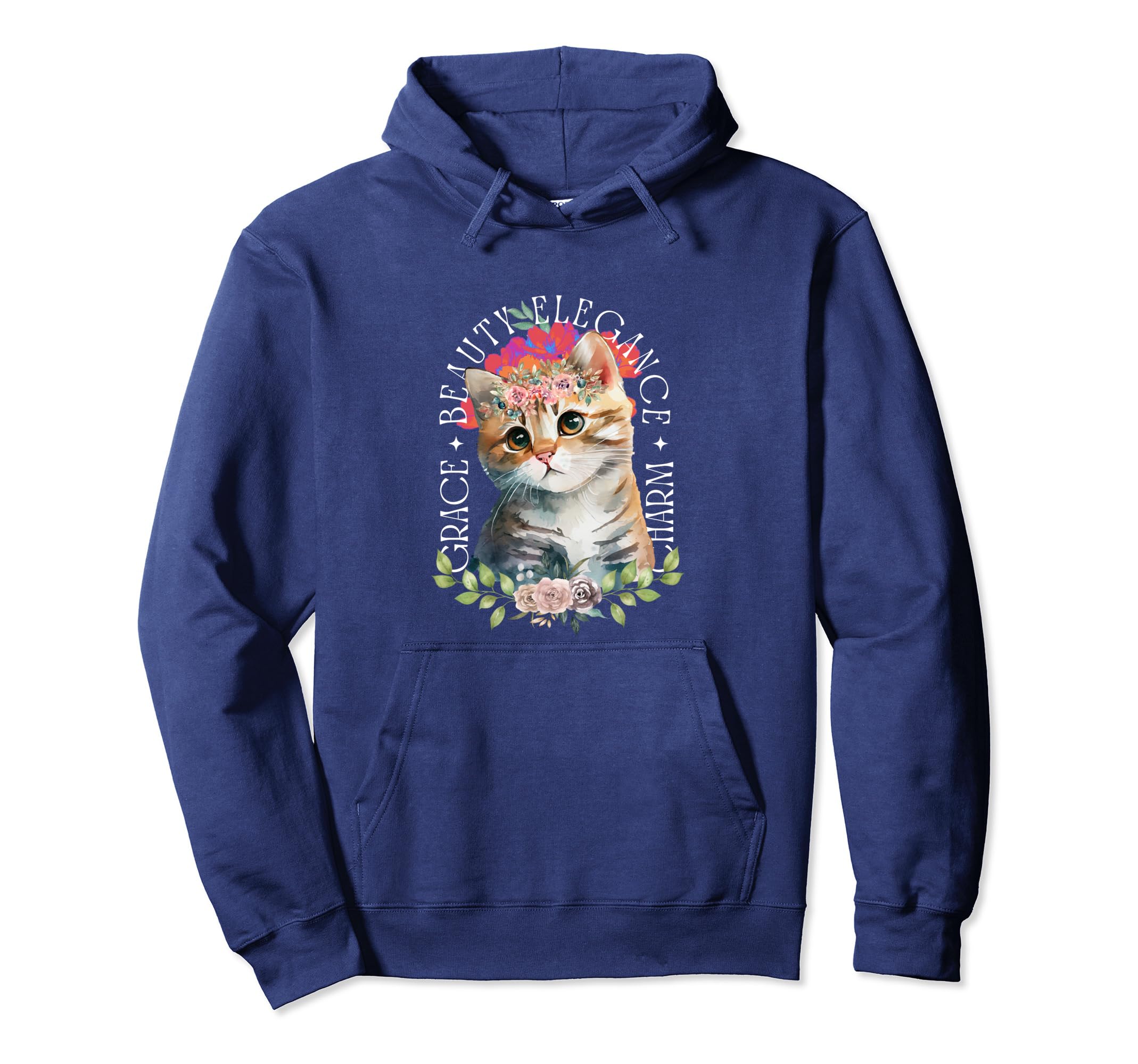 Kitten Aesthetic Y2K Elegant Cat Hoodie - Casual Everyday Wear Unisex - T-Shirt, Sweatshirt, Hoodie